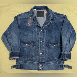 Levi’s Men’s Small Japanese Denim Utility Trucker Jacket (24.6 inch PtP) NWT